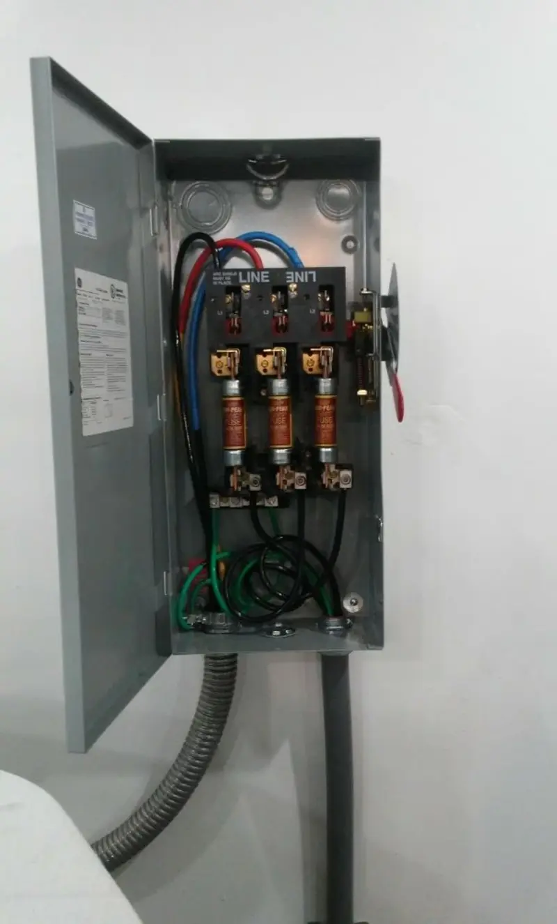 Three-phase disconnect switch installed for Electrical Wiring & Rewiring in Palmetto Bay